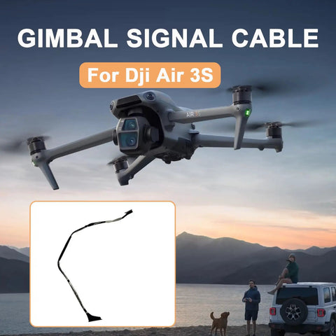 Gimbal Signal Cable Replacement For Air 3S Drone Accessories PTZ Image Transmission Wire Repair Part shown with drone