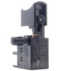 Miter Saw Replacement Switch 375115 for C12FDH C12FDHSM C12RSH2M, close-up view of black on/off power switch component.