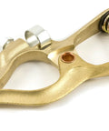 Heavy Duty 500 Amp Welding Ground Clamp With 8 Inch Reach And 2 Inch Jaw Opening, Wide Jaw Tweco Style Brass Ground Clamp