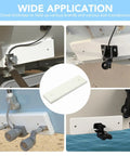 Marine Grade HDPE Transducer Mounting Plate For Fish Finder Mounts, Heavy Duty Transom Saver To Protect Boat Hull, Secure Electronics Installation, 1 Pack on boat transom