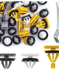 Fender Flare Clip Kit 71 Pcs With Wheel Flare Clips And Trim Panel Remover Durable Plastic Retainers For GM Buick Cadillac Chevrolet GMC Sedans And Trucks