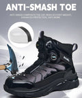 Composite Toe Work Sneakers For Men And Women With Anti Smash Protection and Kevlar Puncture Resistant Midsole close-up.
