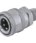 Stainless Steel Quick Connect Coupler for Pressure Washers Three Eighths Inch Male Fit 5000 PSI 12 GPM Easy Nozzle Swap Heavy Duty Quick Connect Adapter