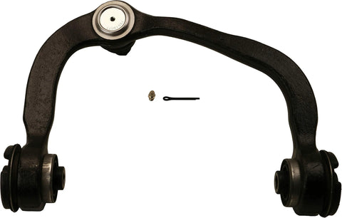 Front Left Upper Suspension Control Arm And Ball Joint Assembly RK80306 for Ford F-150, Expedition, Lincoln models, black metal arm.