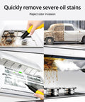 Badass 3000W Steam Cleaner With 3.5L Tank And Quick 40 Second Heat Up for cleaning severe oil stains on stovetop and car.