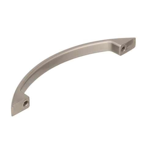 Side view of Satin Nickel Cabinet Pull Everyday Heritage, 3-3/4 Inch Center To Center, contemporary drawer pull for cabinets and furniture