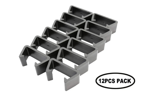 Outdoor Sofa Clips 12-pack nylon connectors for sectional couches visible in rows on a white background with label