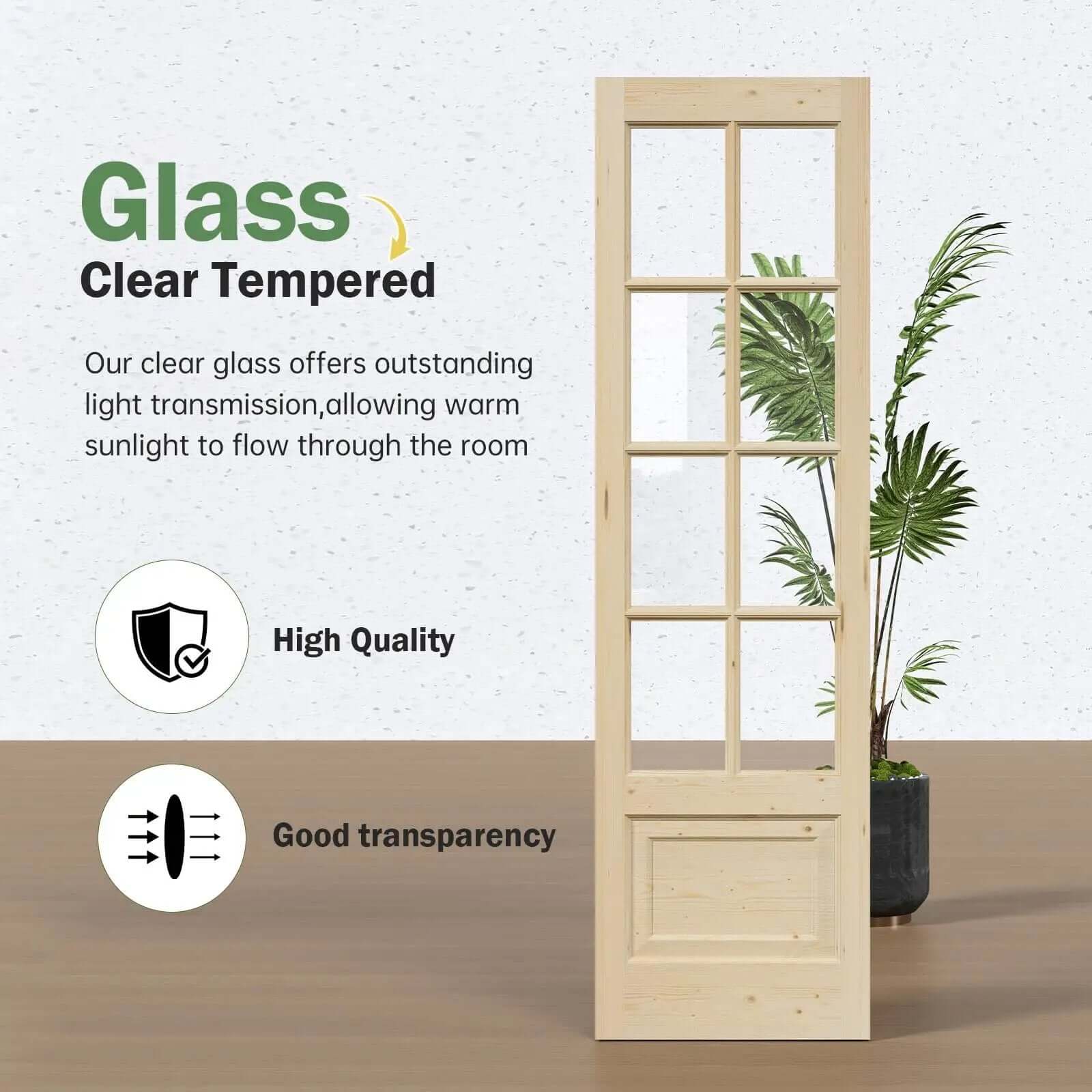 Preassembled 42x84 Glass Door - Easy Assembly ✓