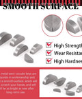 Smooth surface Half Moon Woodruff Key Set 205 Pcs Carbon Steel Assortment Kit with 12 sizes showing durability features