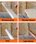 Coping Saw Kit With Frame And Two Extra Six And A Half Inch Blades, 15TPI High Speed Steel Blades cutting wood, PVC, and metal.