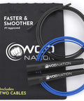 Adjustable Speed Jump Rope For Men And Women Black Alloy Steel Rope Fast Turnover For Boxing And MMA Training Home Gym Cardio Gear Lightweight Beast Mode Ready For High Intensity Interval Workouts with extra cables.