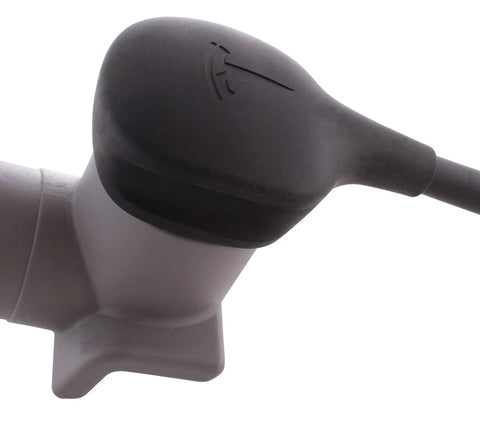 Close-up of Road Trip Ready EV Charging Adapter for Tesla Model 3 or Model Y with TT 30P connector and durable materials.