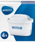 No Worries Water Filter Replacement Cartridges Pack Of Four For Pitchers And Coffee Pots in white packaging with BRITA logo.