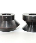 Two 90 Degree Hem Roll Die Set for Bead Rollers, 12.7mm One Half Inch Step One, Pro Grade Black Oxide Coated