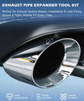 Exhaust pipe tip from DAYUAN 3-piece expander kit, chrome finish