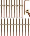 19 Pack M6 X 100mm Bolts And Nuts Hardware Kit For Furniture Repair And Assembly Includes Wrench Durable Galvanized Steel Fasteners