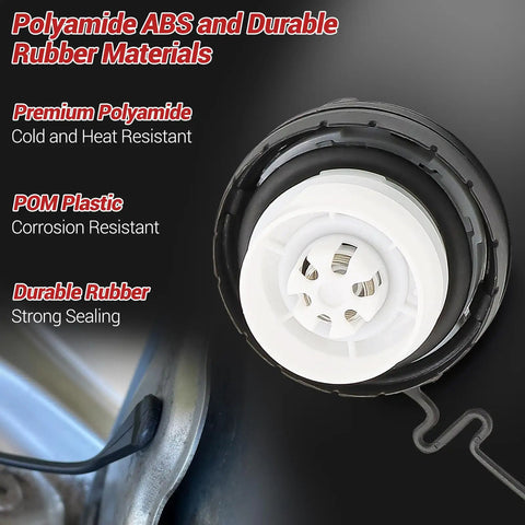 Toyota Gas Cap Fuel Cap Direct Replacement 77300 07030 Twist Lock Seal close-up showing materials and design features
