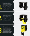 Three-step guide using Four Pack Sliding Winch Kit For Flatbed Trailer Heavy Duty Standard Tie Down Winch for load tightening