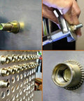 Heavy Duty Flat Head Rivet Nut Inserts Assortment 150 Pieces M3 M5 M6 Carbon Steel for sheet metal installation.