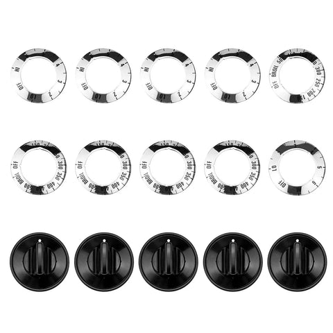 Universal Electric Range Knob Kit Replacement For Ovens And Stoves KN002 RKE Fits Whirlpool Gas Stoves And Electric Ranges