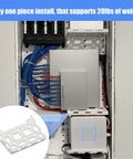 No Sweat Wall Mount Cable Sorting Shelf For Home Networking Gear, super tough structural media bracket, supports 20lbs weight