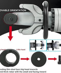 Close-up view of Heavy Duty 1100W Electric Hydraulic Rebar Bender Machine showing removable orientation and bending heads.