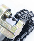 Close-up of T8F Drive Chain 134 Links With Chain Breaker Kit for 2 Stroke 43cc 47cc 49cc 50cc Pocket Bike Mini Chopper Dirt Bike ATV Quad