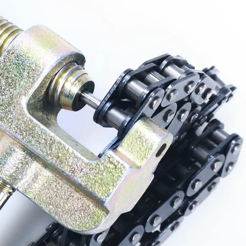 Close-up of T8F Drive Chain 134 Links With Chain Breaker Kit for 2 Stroke 43cc 47cc 49cc 50cc Pocket Bike Mini Chopper Dirt Bike ATV Quad