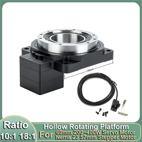 CNC Hollow Rotary Actuator With Hollow Rotating Platform Turntable For 400W Servo NEMA 23 And NEMA 34 Stepper Motors