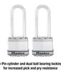 Magnum Heavy Duty Padlock With Key Two Pack Keyed Alike For Outdoor Use Lock Up Fences Sheds And Storage Units Tough Cut