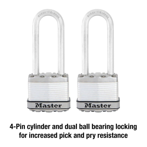 Magnum Heavy Duty Padlock With Key Two Pack Keyed Alike For Outdoor Use Lock Up Fences Sheds And Storage Units Tough Cut