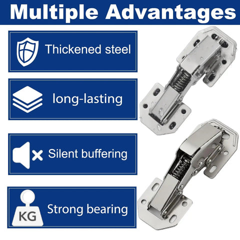 8 Piece Soft Close Cabinet Hinges Surface Mount Kitchen Cupboard Door Hardware Includes Mounting Screws for multiple advantages and features.