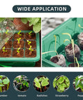 Seed Starter Tray Kit With Grow Lights And Humidity Dome 72 Cell Indoor Garden Germination Trays Smart Controller