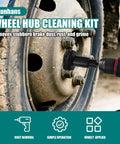 Wheel Hub Cleaning Tool Kit And Resurfacing Set With Stud Cleaner 10 Pads Rust Removal Tool for rotors and hubs