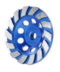4-1/2 Inch Diamond Grinding Wheel with 14 Turbo Segments, 5/8-11 Arbor for Concrete, Paint, Epoxy, Mastic Removal, Wet or Dry Use