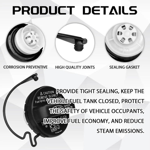 Gas Cap Replacement 77300-06040 For Toyota Scion And Lexus Rides Fuel Tank Cap with high quality sealing gasket and corrosion preventive design.