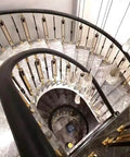 Built Tough Aluminum Stair Spindles With 270 Degree Pivot Brackets For Deck Or Patio DIY Railings Plus Ten Flexible Baluster Posts in spiral staircase.