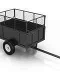 Rugged Heavy Duty Utility Trailer With 750 Lbs Capacity For ATVs And UTVs, 17 Cu Ft Bed, Removable Sides, All Terrain Tires