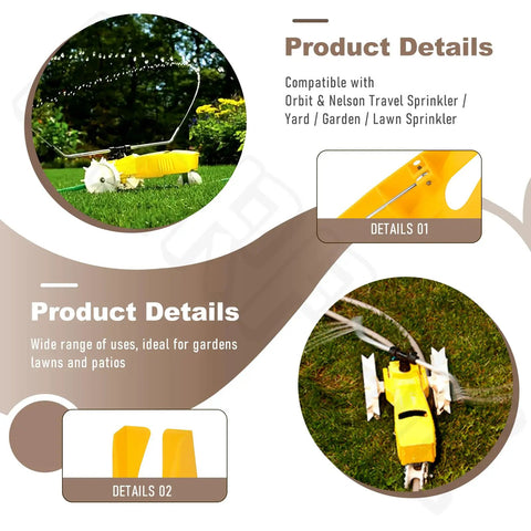 Traveling Sprinkler Motor Assembly For Lawn And Garden Watering Systems, Easy Install And Adjustable Head, Built To Last
