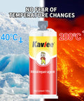 High Temperature Metal Casting Glue For Repairs And Heat Resistant Liquid Welding Filler in red tube, suitable for extreme temperatures.