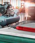 RB3000 metal deburring tool with knurled red aluminum handle and replaceable blade