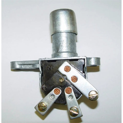Headlight Dimmer Switch For 1946 1971 Willys Jeep Fits OE Reference 811681 replacement, silver 3-terminal floor-mount switch