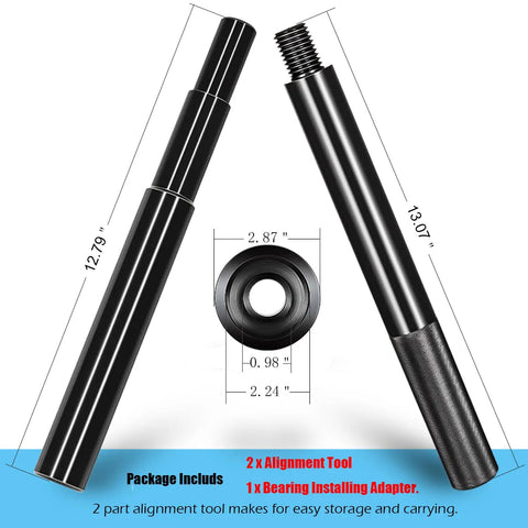 Gimbal Bearing Alignment And Install Kit For Boat Drives Pro Grade Gear Set, tools with measurements visible for MerCruiser and more
