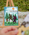 Must Have Mountain Camping Climbers Cutting Dies Set For Card Making And Scrapbooking card with hiking silhouette scene