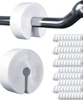 White Rubber Pegboard Clips For Quarter Inch Pegboard And Slatwall Hooks Pack Of 100 Round Inventory Control Clips