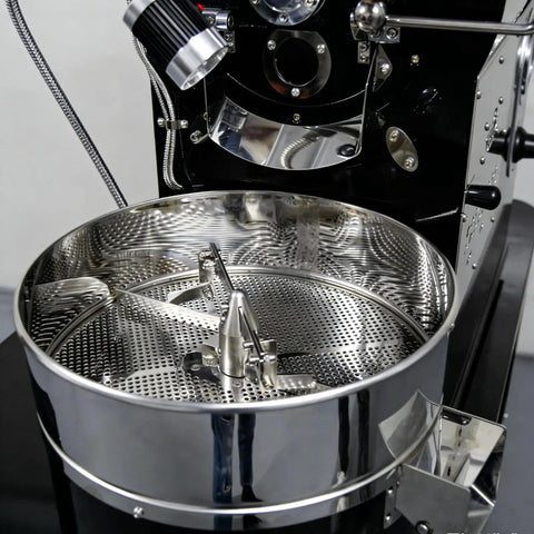 Commercial Coffee Roaster With Drum Roasting System, Digital Control, And Cooling Tray For Coffee Shops And Small Batch Roasteries