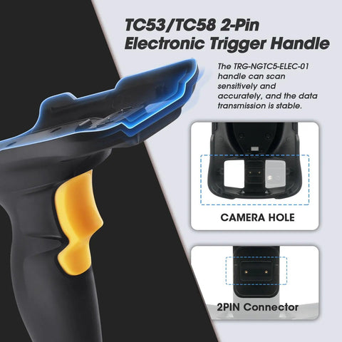 Trigger Handle For TC53 TC58 Handheld Barcode Scanner Mobile Computer With Rugged Protective Case TRG-NGTC5-ELEC-01