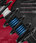 Close-up of suspension component from Beefed-Up 18 Piece Front Lower Control Arm Ball Joint Sway Bar Link Tie Rod Boot Rear Shock Absorber Kit