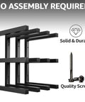 Beefy Wood Organizer And Lumber Storage Rack Wall Mount Heavy Duty Metal Shelf Six Levels Holds Up To 1200 Lbs Indoor Outdoor