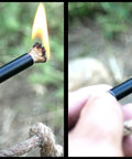 Fire Starter Kit With Ferro Rod And Magnesium Flint And Steel Survival Tool For Camping Bushcraft Emergency Preparedness Fatwood Fire Starter
